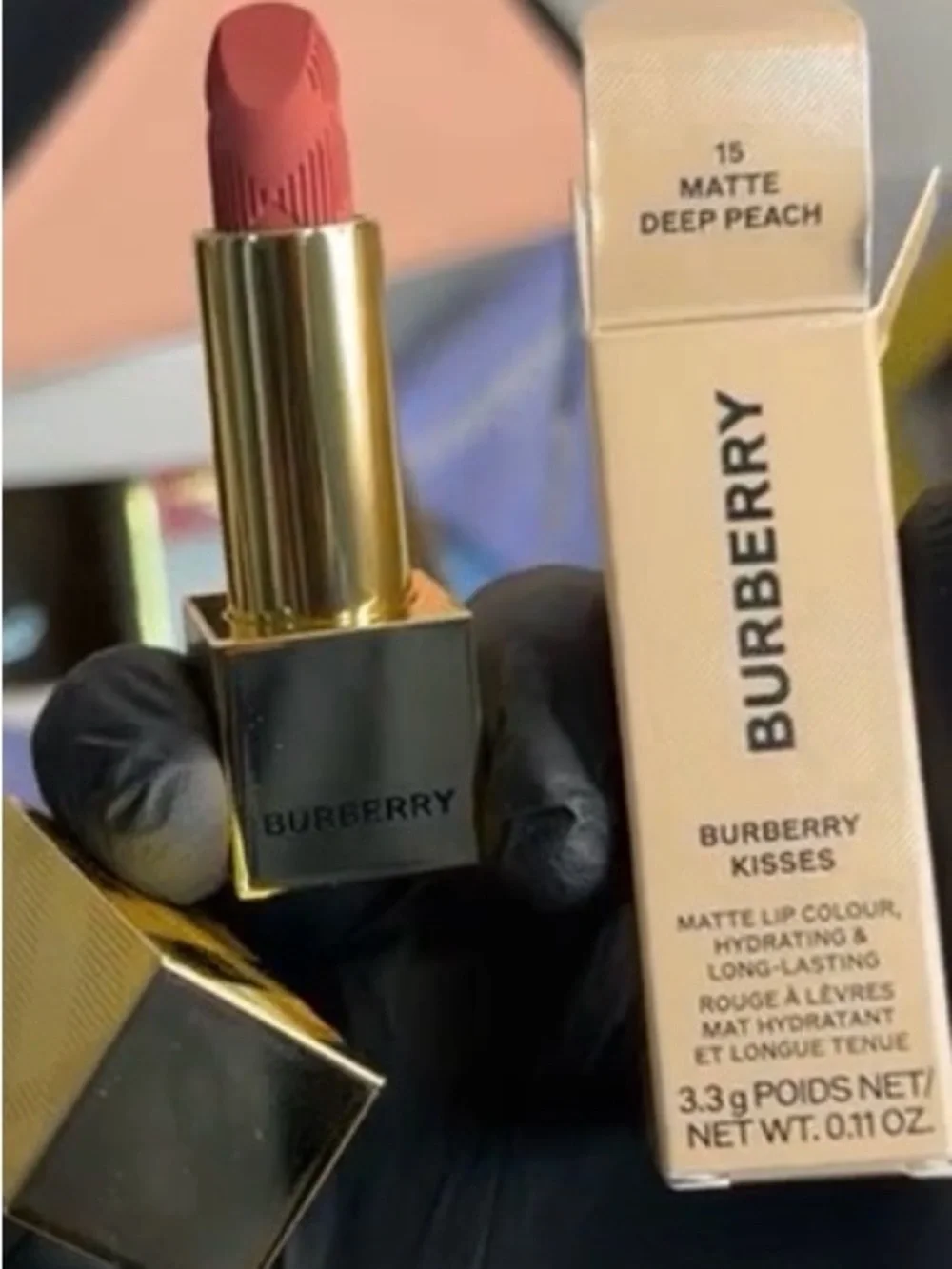 Burberry Matte Lipstick - Deep Peach Pink